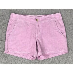 Columbia Chino Shorts Women Size 4 Mid Rise Pink